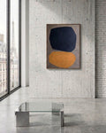 COLLECTION HB. Composition abstraite de papiers 80x60cm