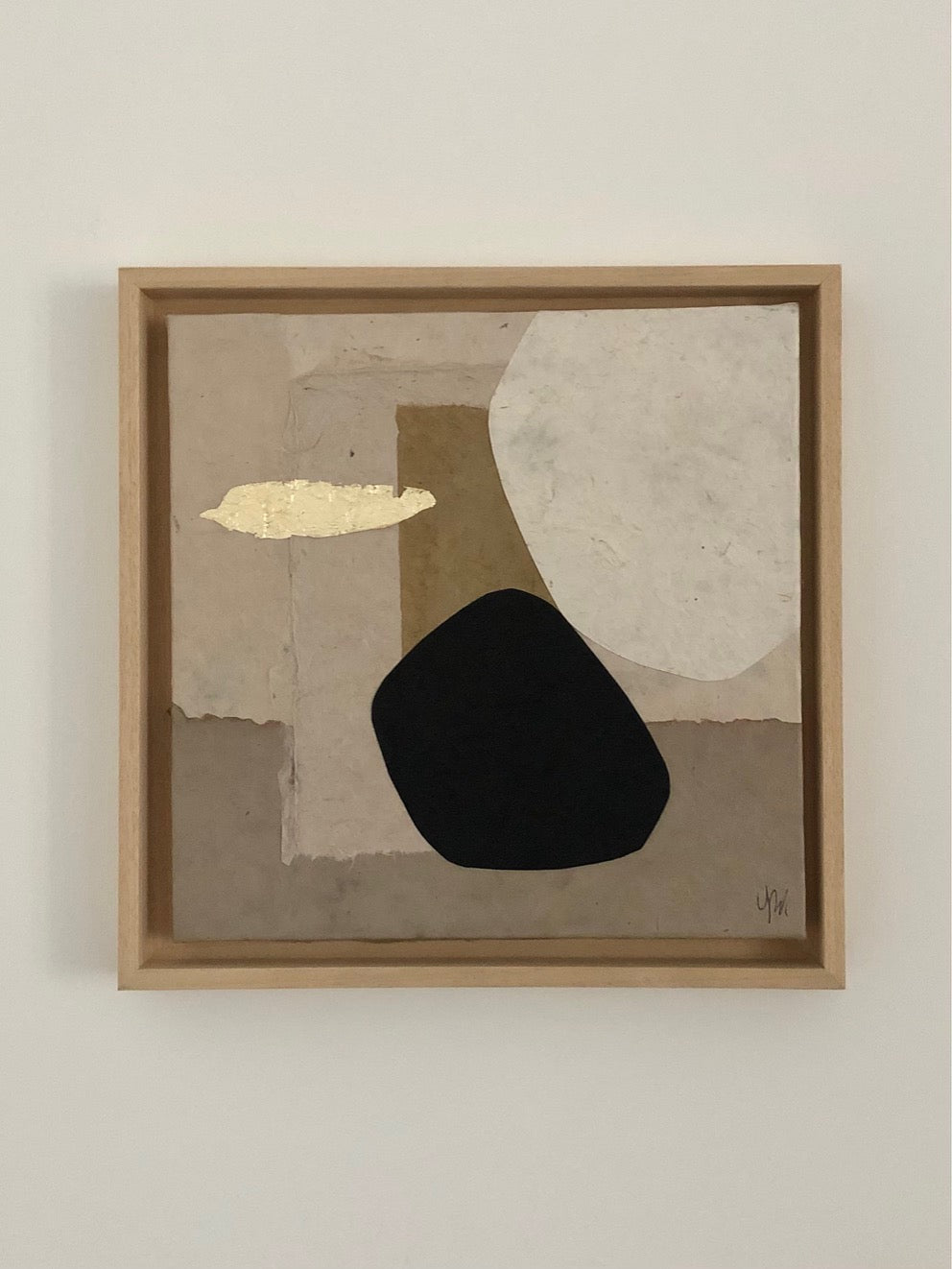 COLLECTION HB Encre, collage papiers & feuille d'or