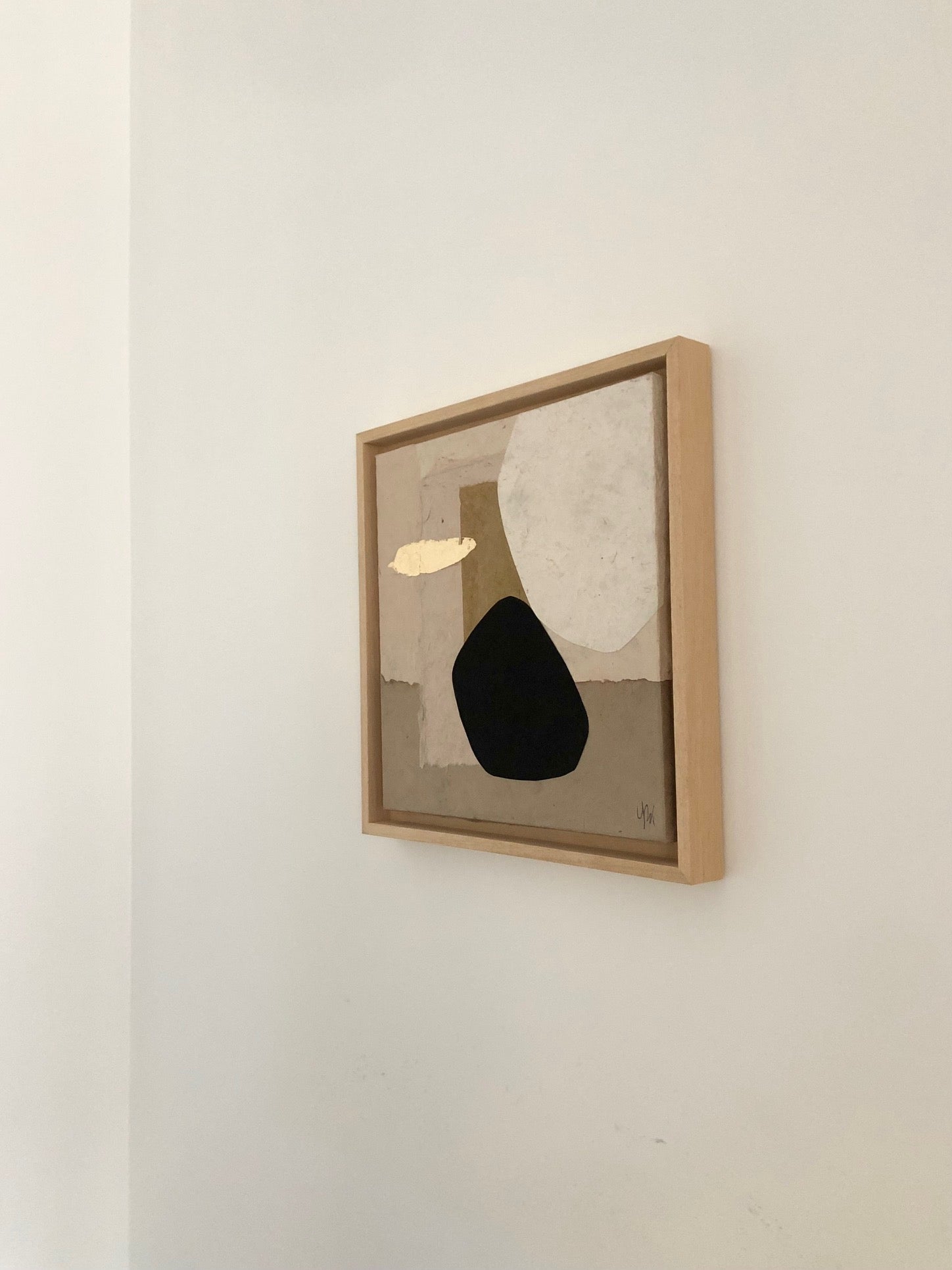 COLLECTION HB Encre, collage papiers & feuille d'or