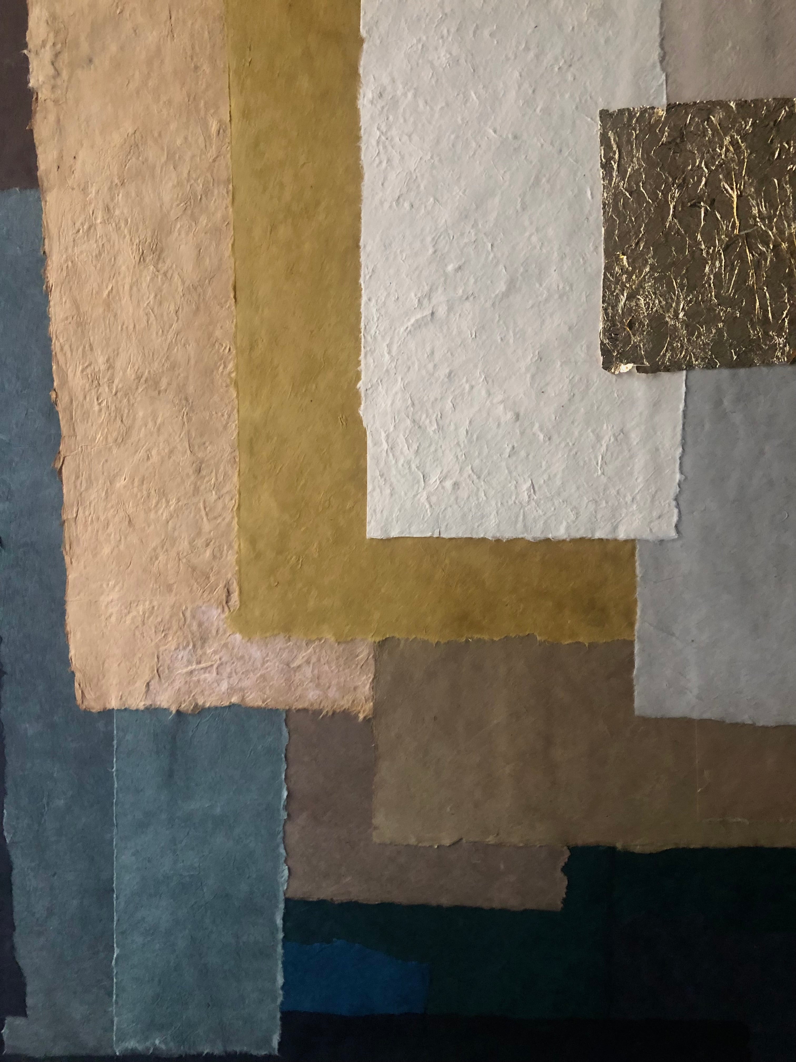 COLLECTION HB. Collage papiers & feuille d'or