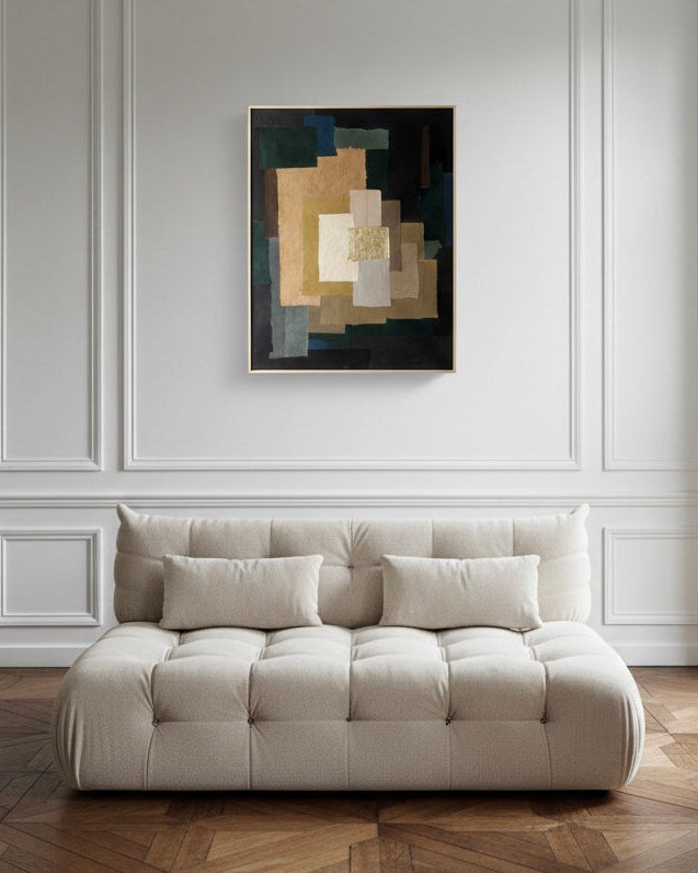 COLLECTION HB. Collage papiers & feuille d'or