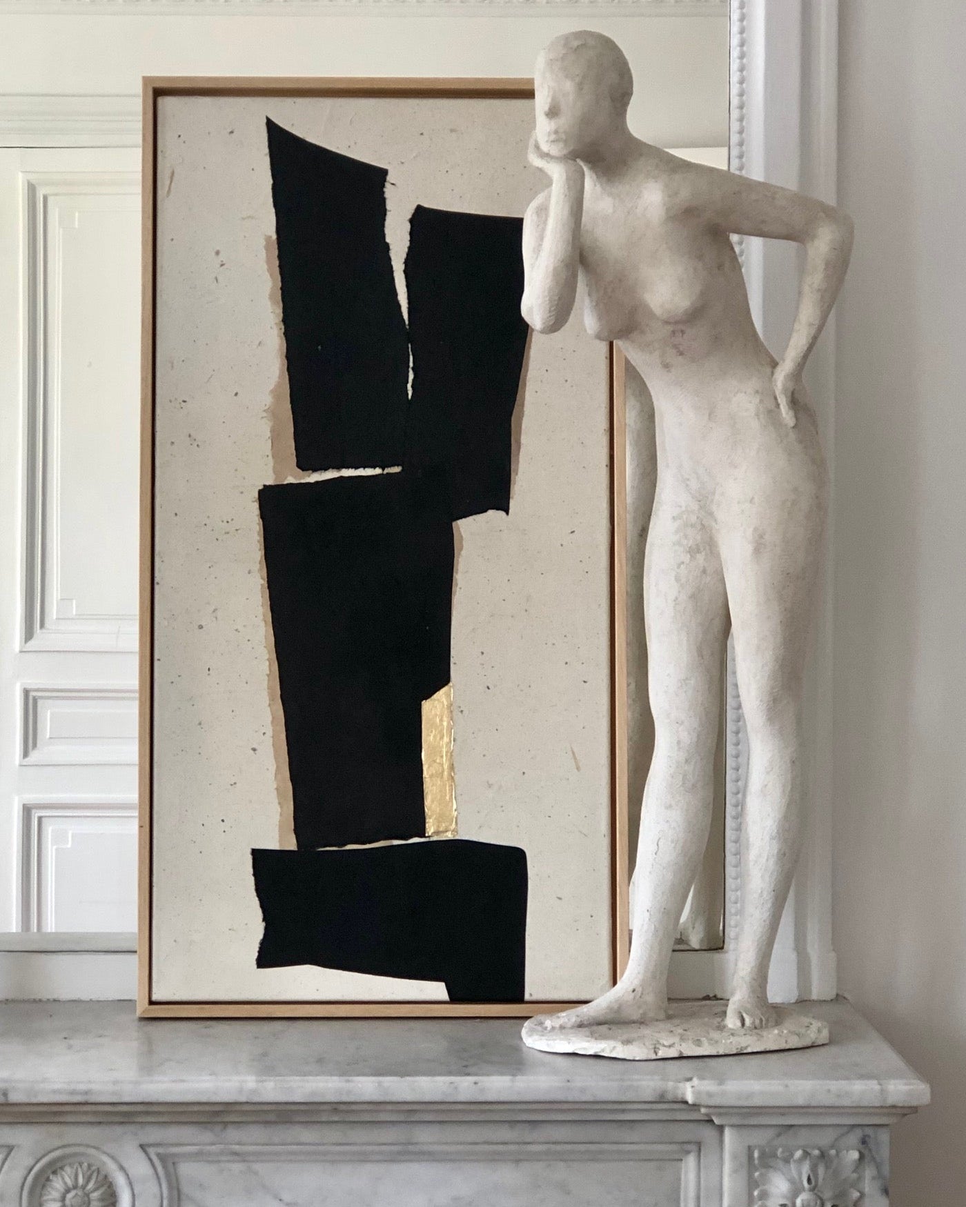 COLLECTION HB. Collage papiers & feuille d'or