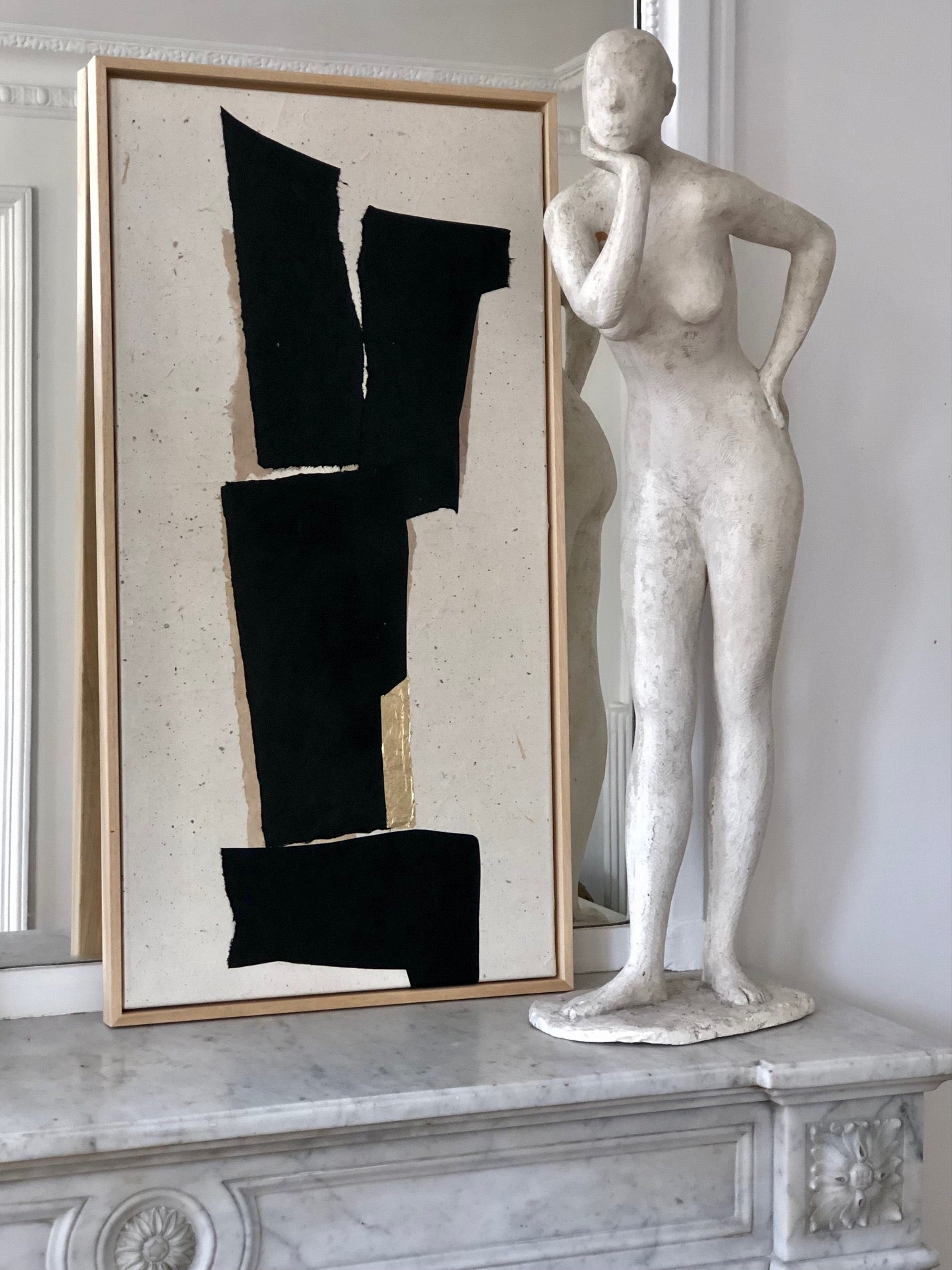 COLLECTION HB. Collage papiers & feuille d'or