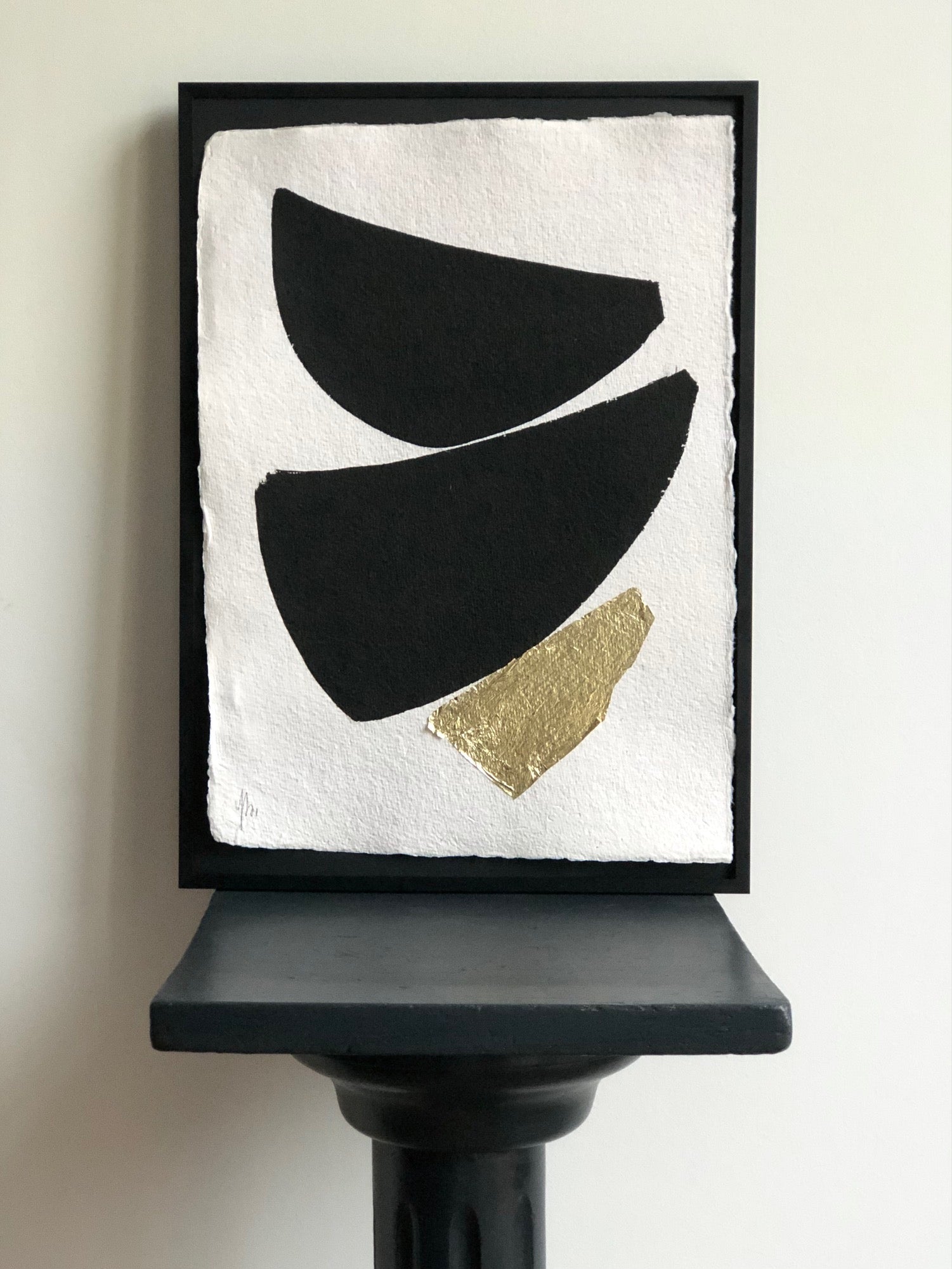 COLLECTION NICOLE N°1. Encre de chine & feuille d'or