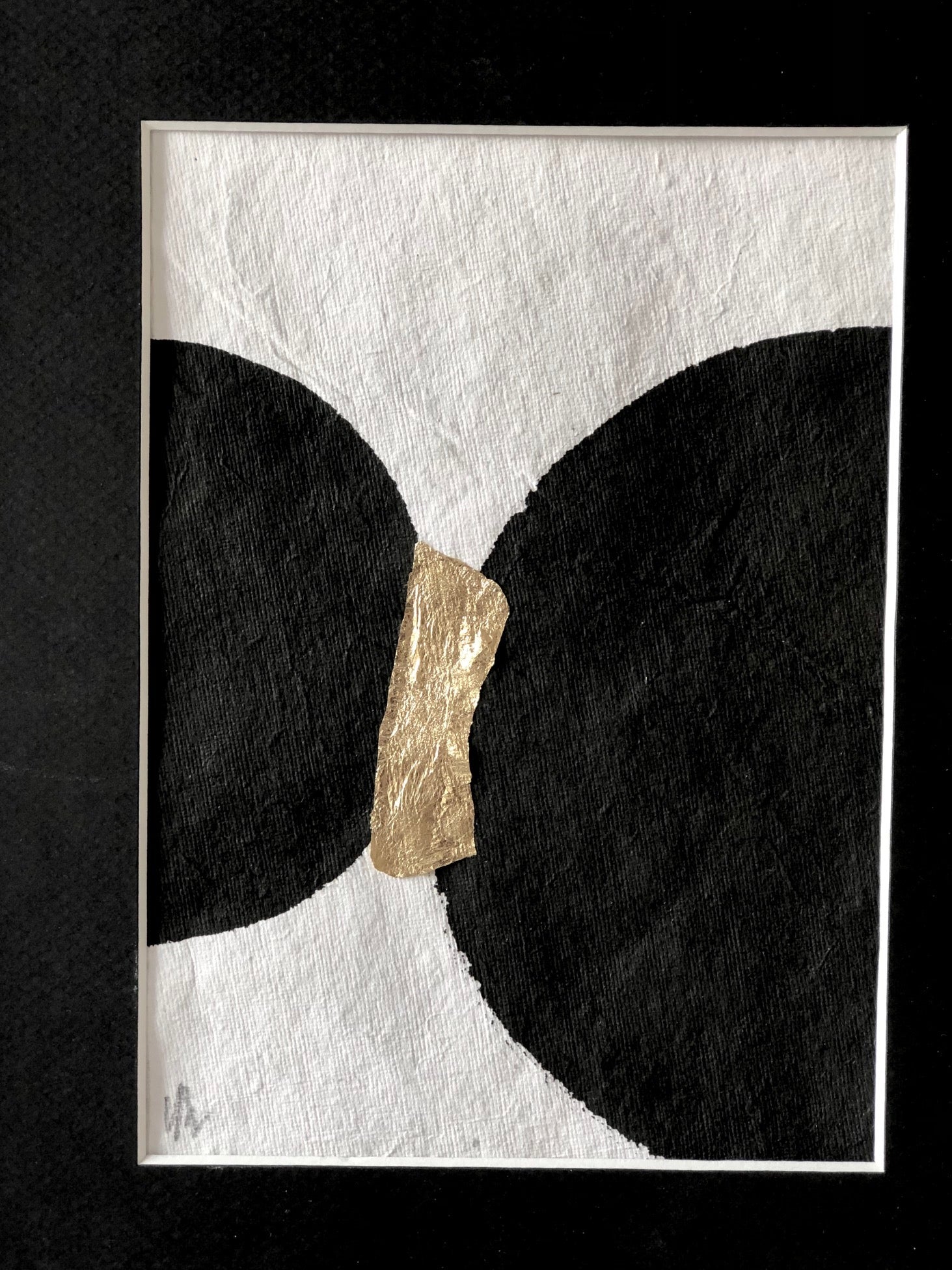 COLLECTION NICOLE N°4. Encre de chine & feuille d'or