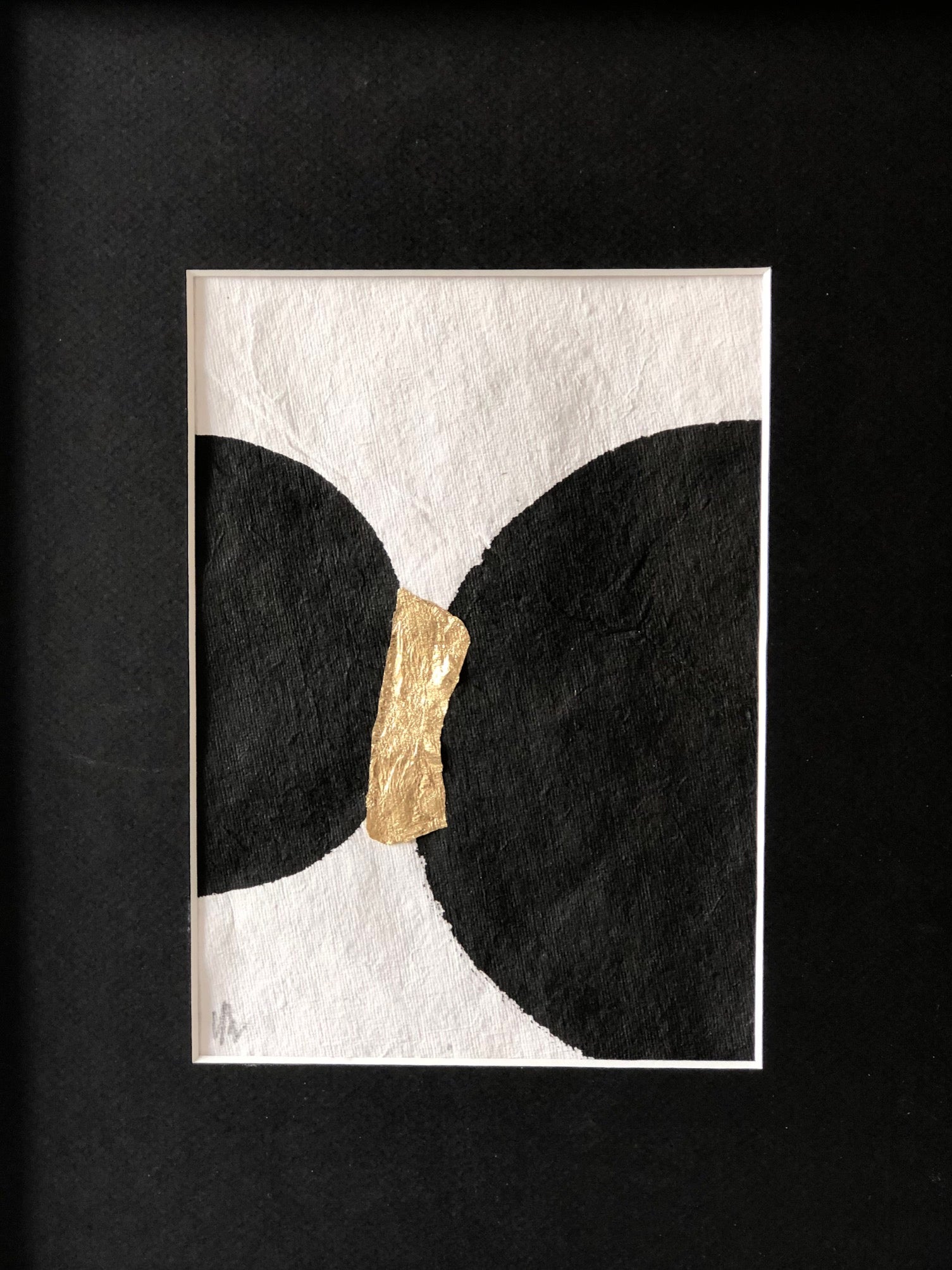 COLLECTION NICOLE N°4. Encre de chine & feuille d'or