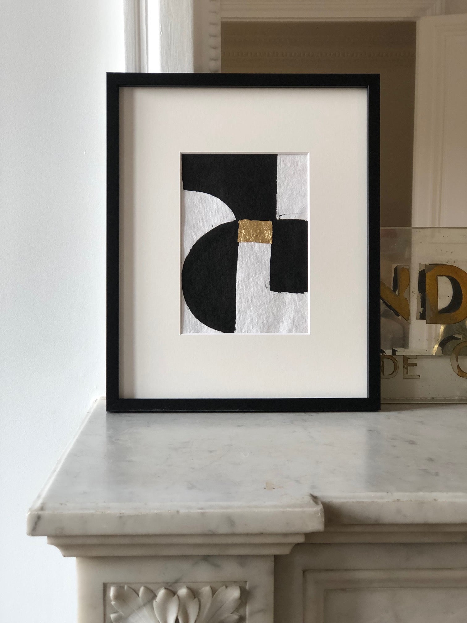 COLLECTION NICOLE N°5. Encre de chine & feuille d'or