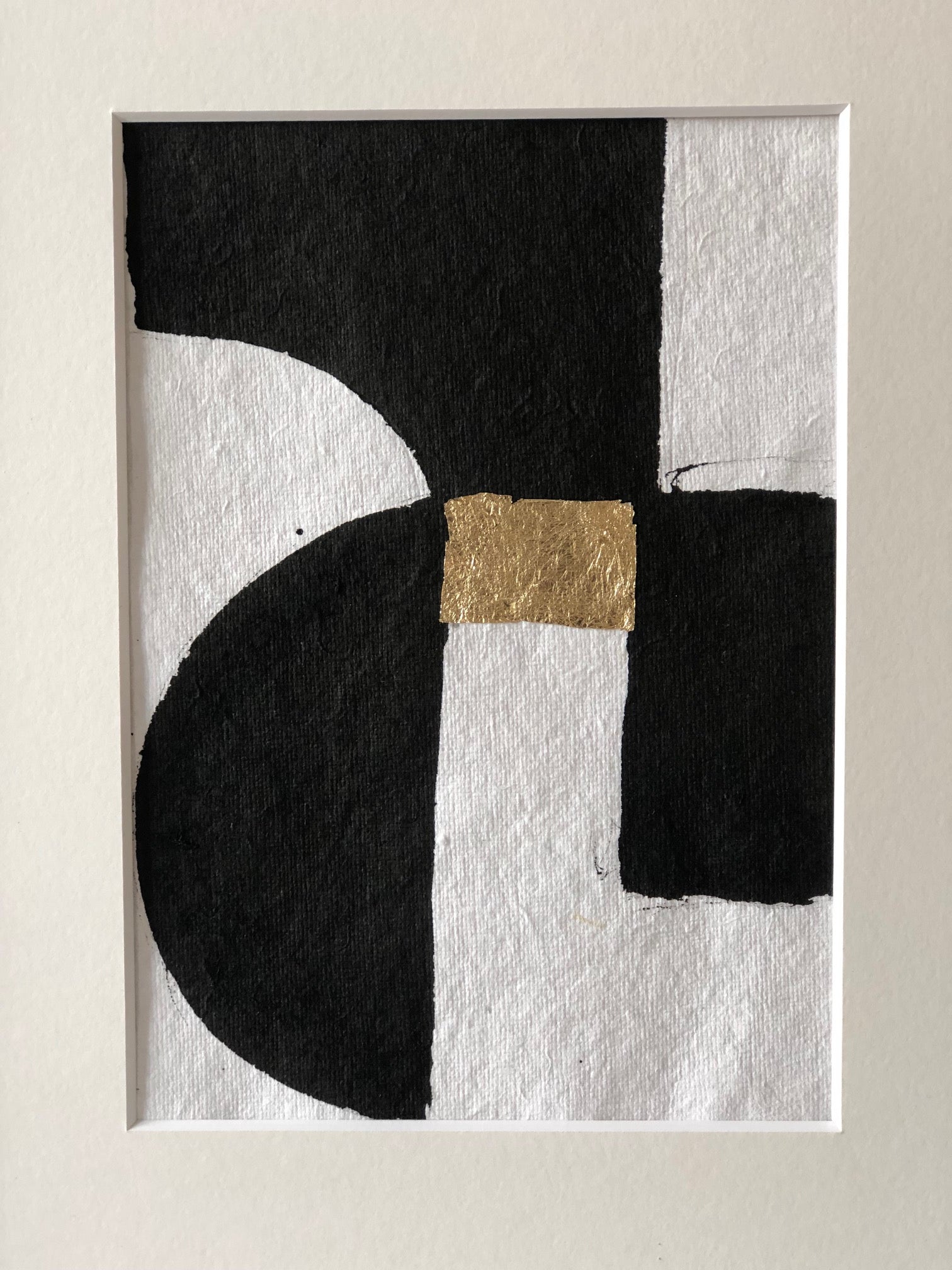 COLLECTION NICOLE N°5. Encre de chine & feuille d'or