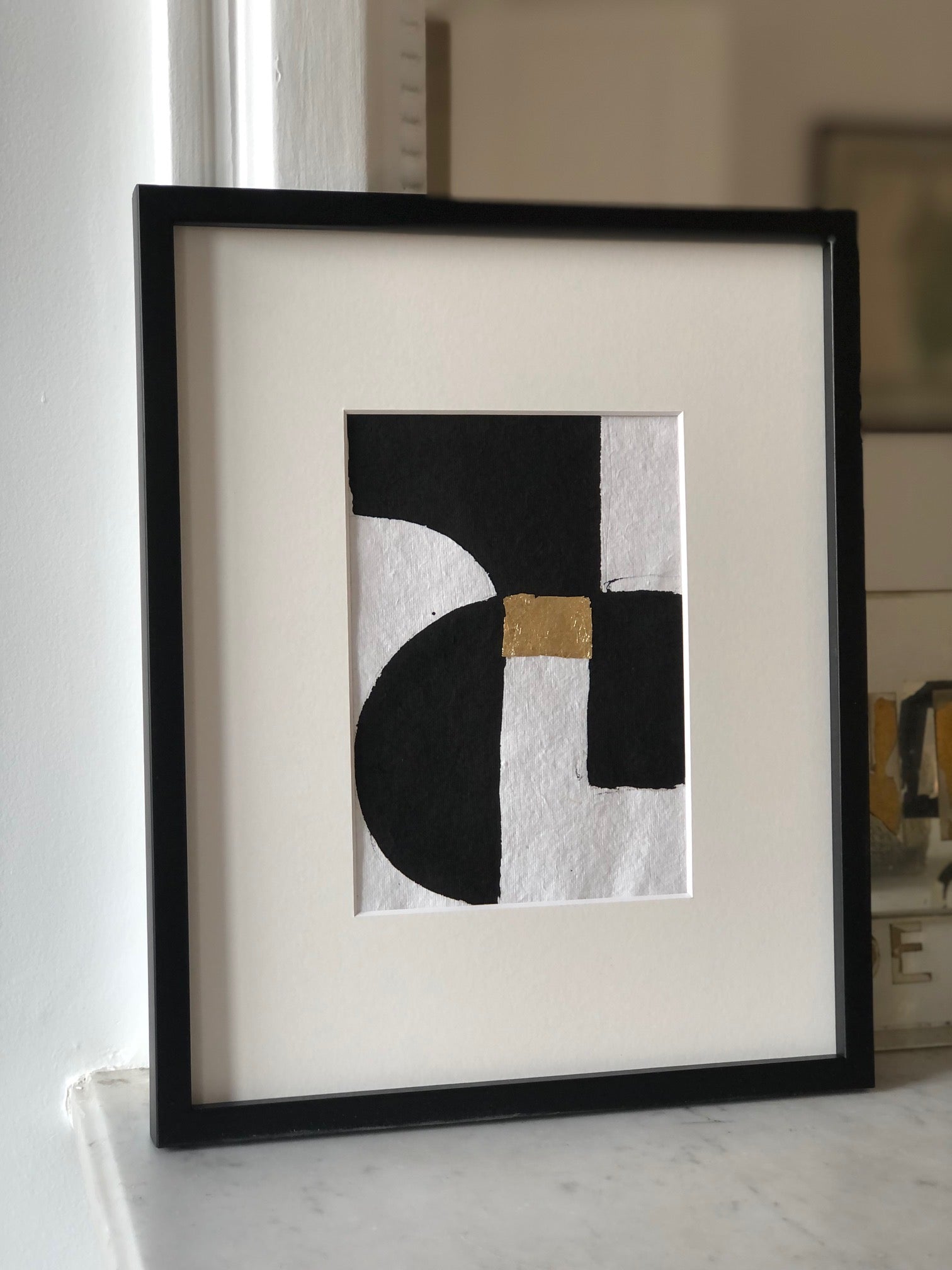 COLLECTION NICOLE N°5. Encre de chine & feuille d'or
