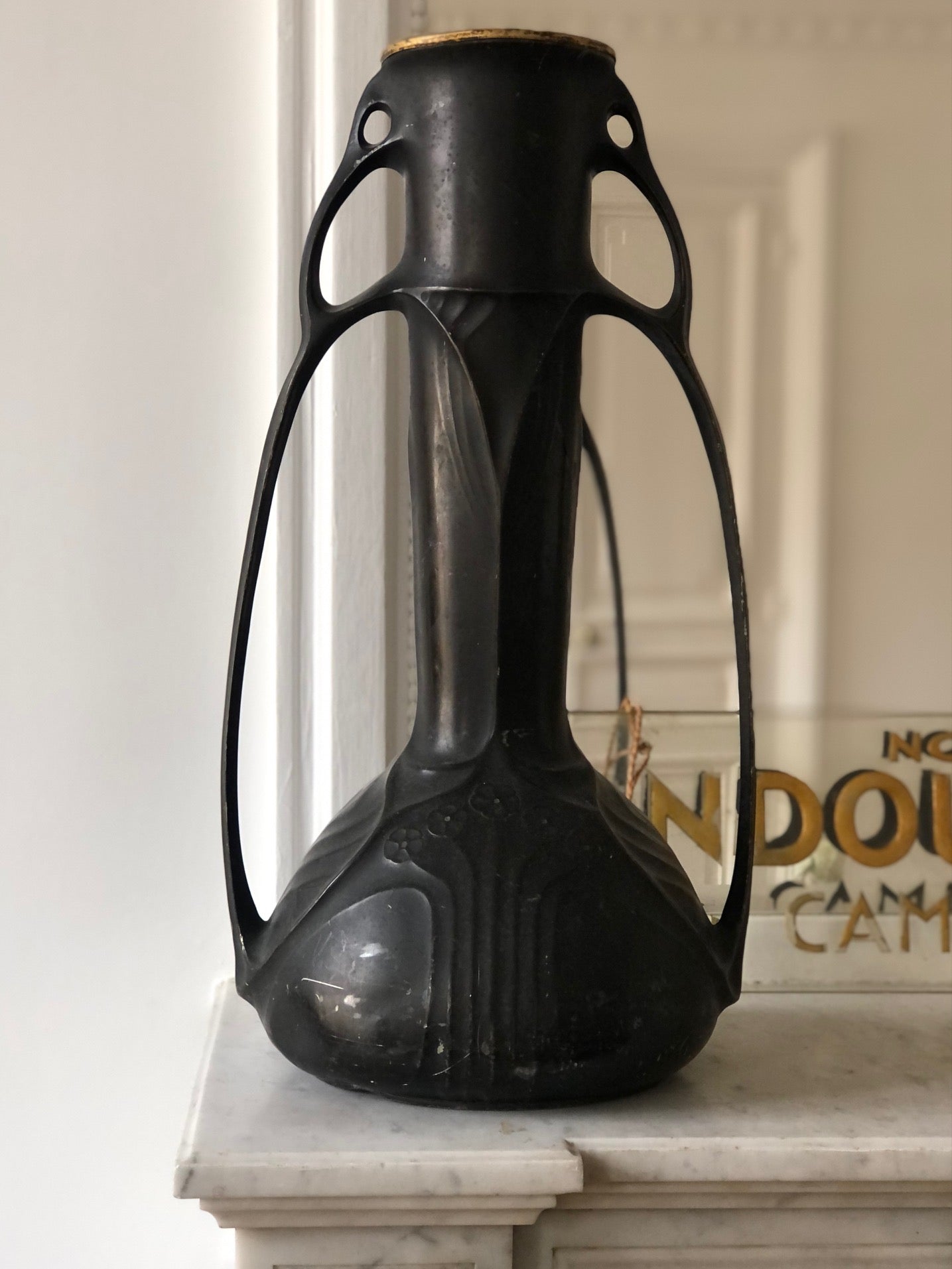 GRAND VASE ART NOUVEAU ANCIEN