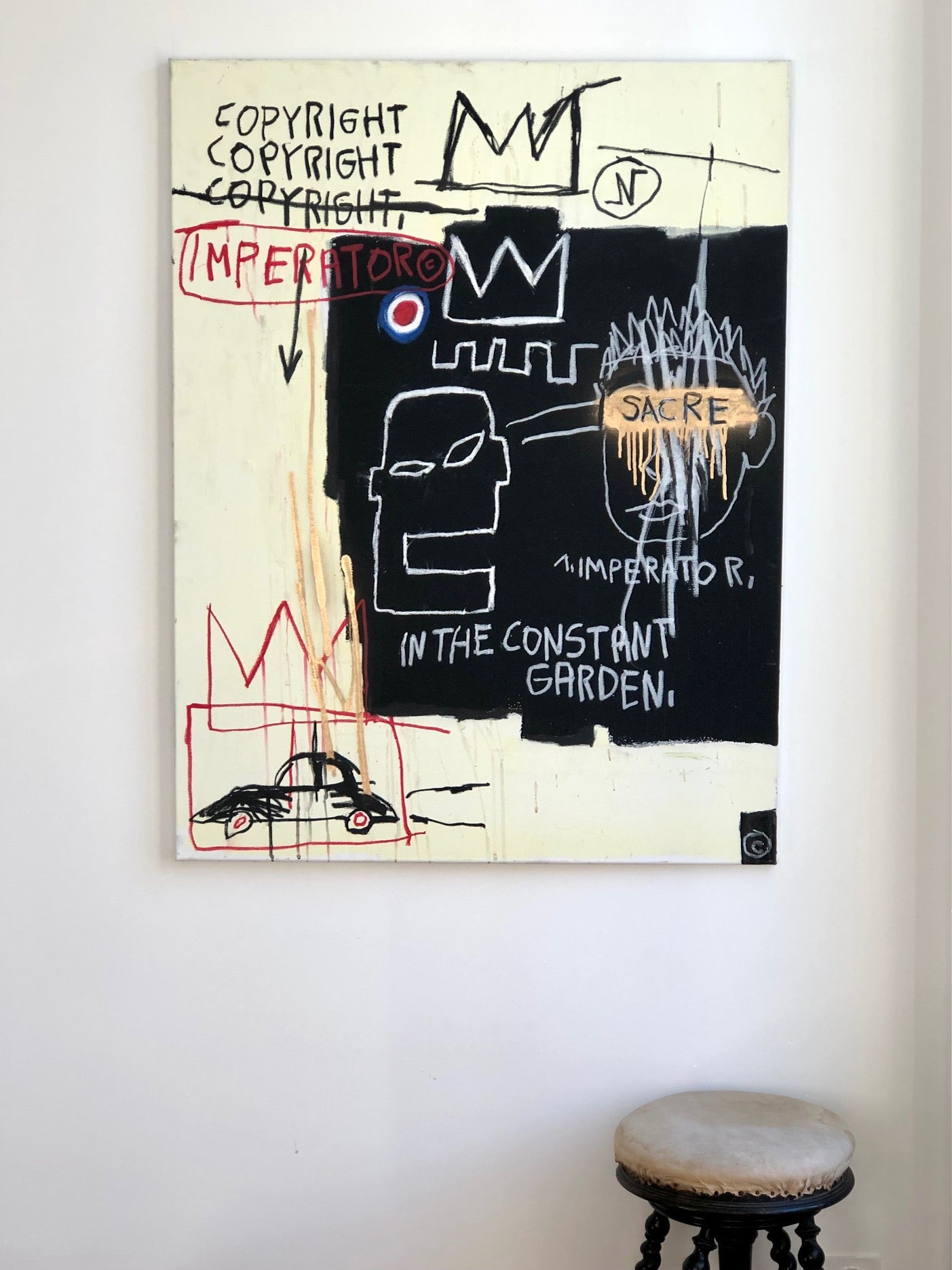 THIERRY ROUXEL Art contemporain 116x90cm