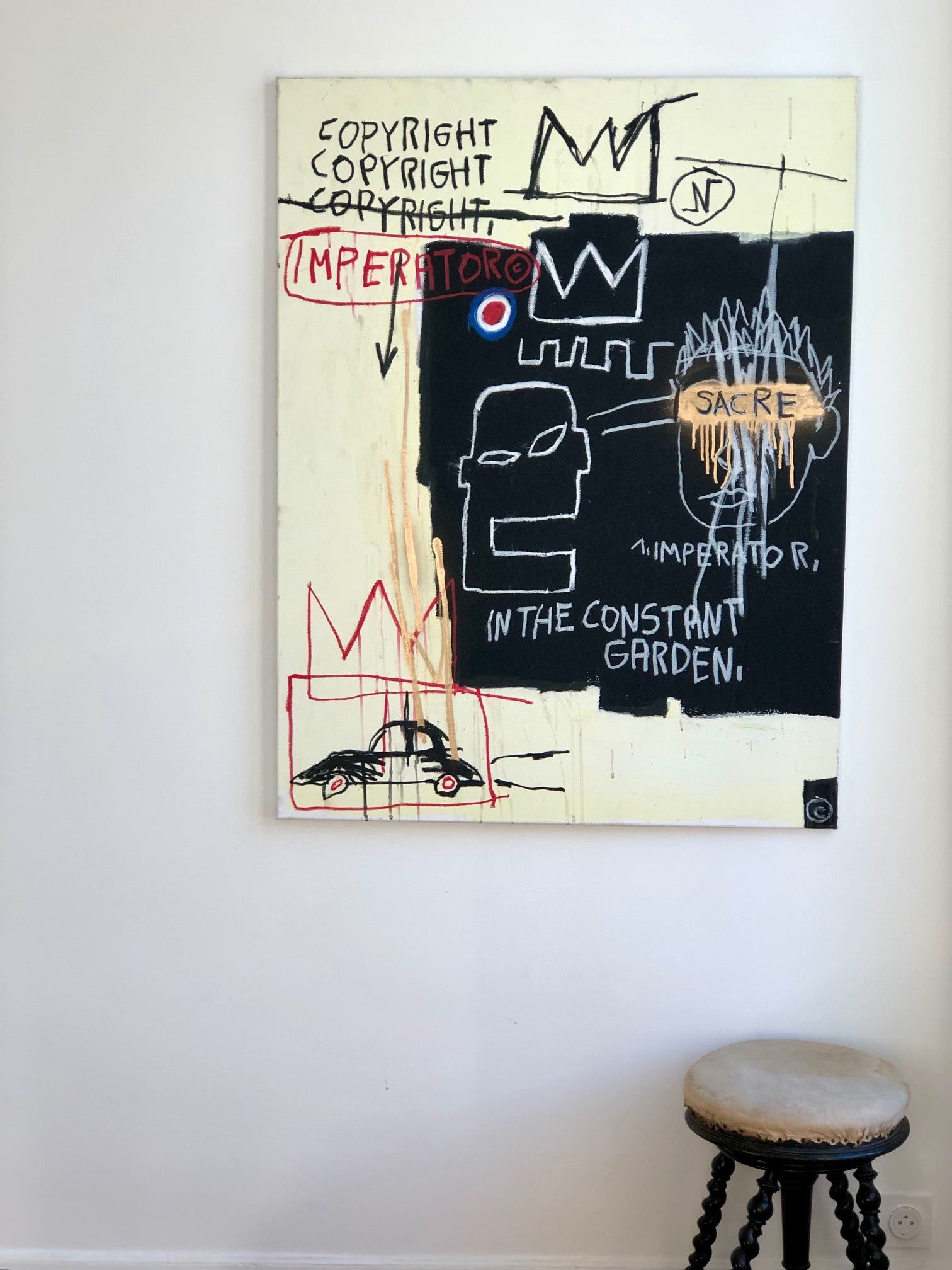 THIERRY ROUXEL Art contemporain 116x90cm