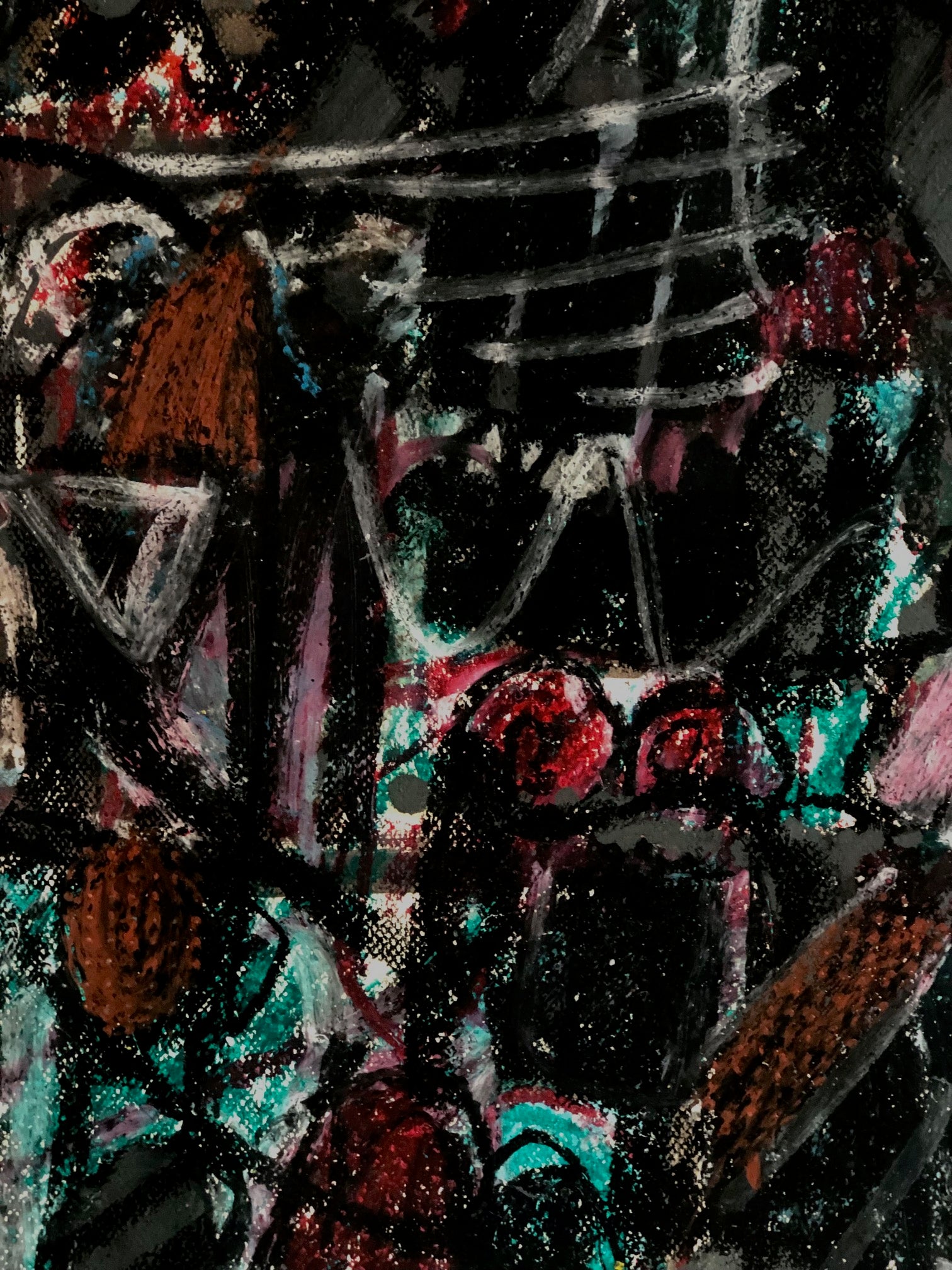 TRAIT ABSTRAIT Composition abstraite à la craie