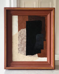 COLLECTION HB. Composition abstraite de papiers 52x42cm