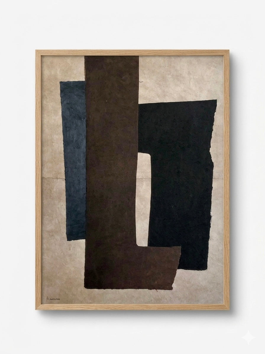 COLLECTION AHB. Composition abstraite 80x60