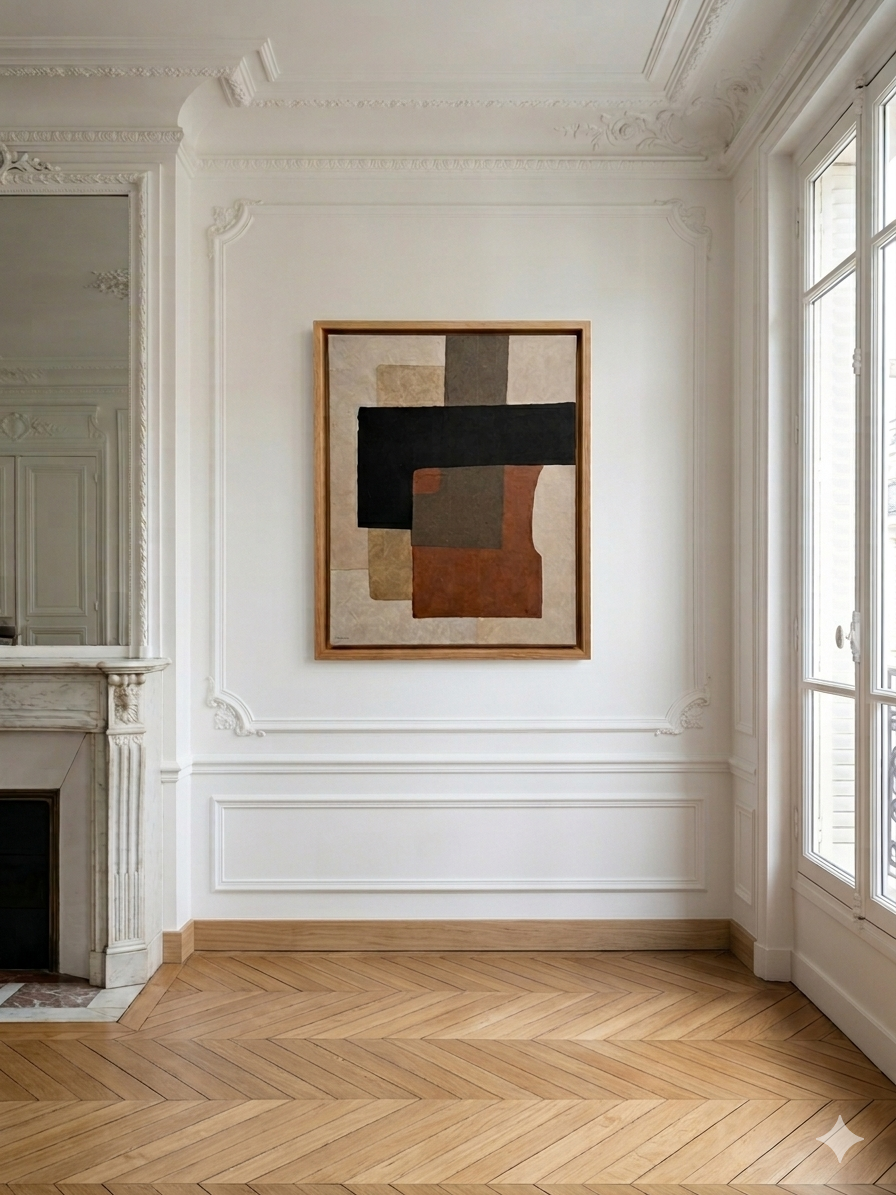 COLLECTION AHB. Composition abstraite 105x85