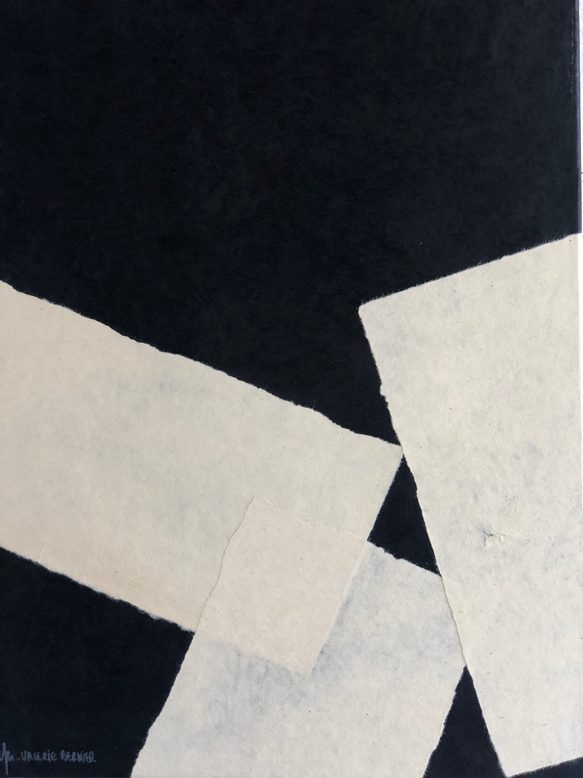 COLLECTION HB. Collage papiers "Rue Jacob"