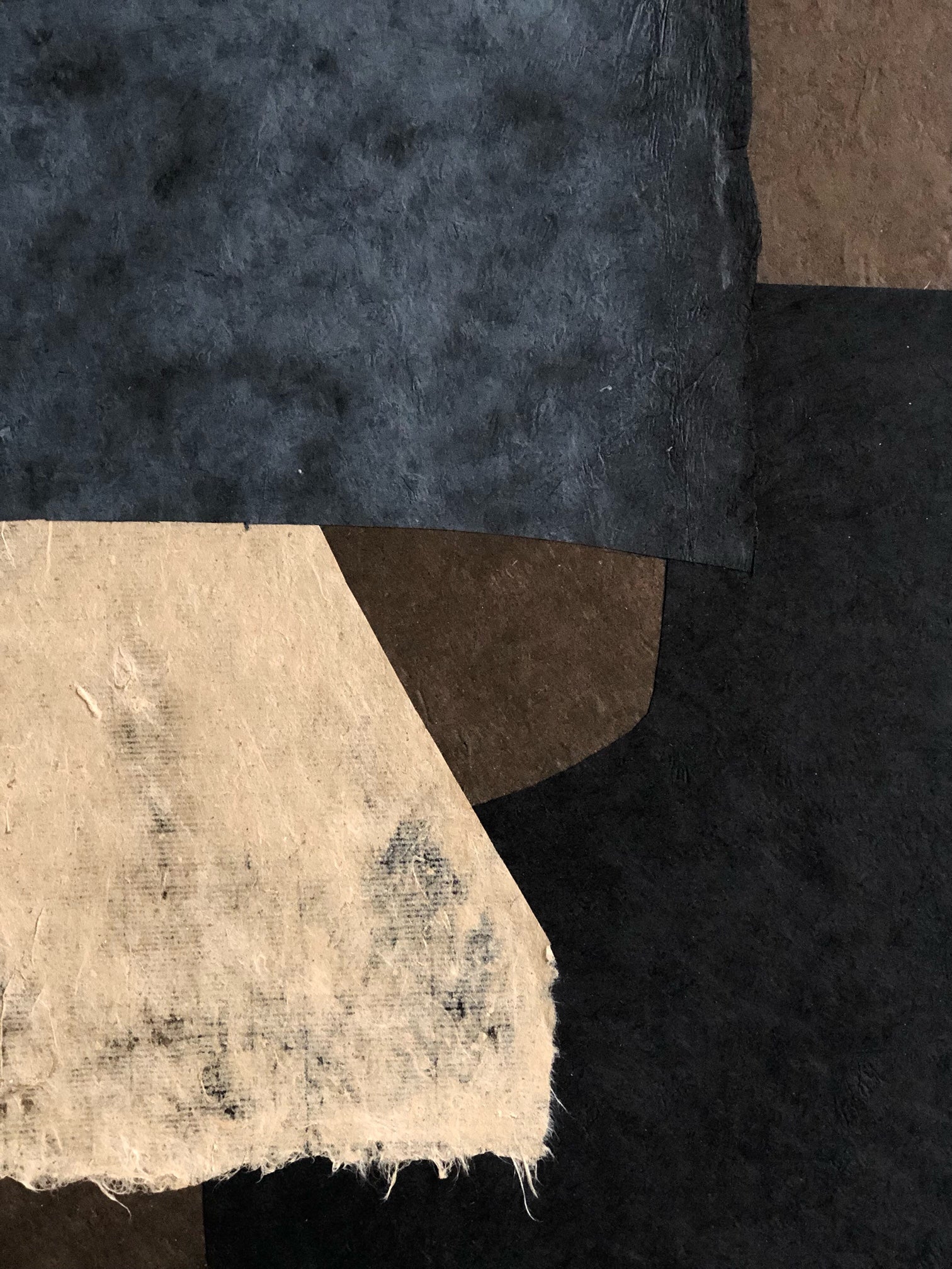 COLLECTION HB. Collage papiers & feuille d'or